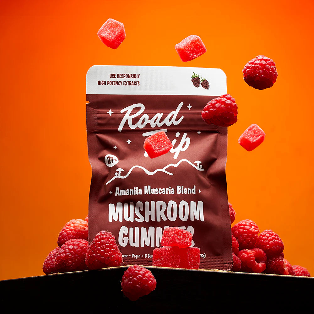 Road Trip Amanita Muscaria Mushroom Gummies