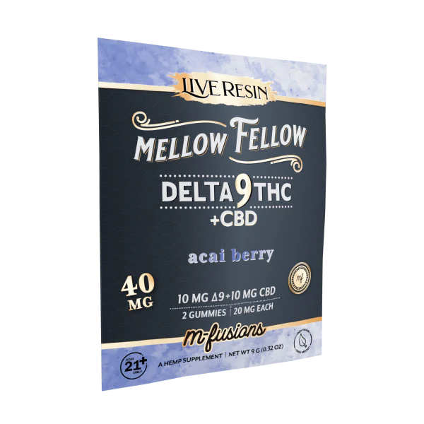 Mellow Fellow - Delta 9 Live Resin Gummies 40mg | M-Fusion