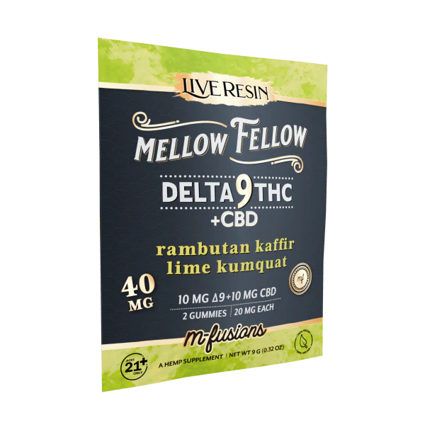 Mellow Fellow - Delta 9 Live Resin Gummies 40mg | M-Fusion