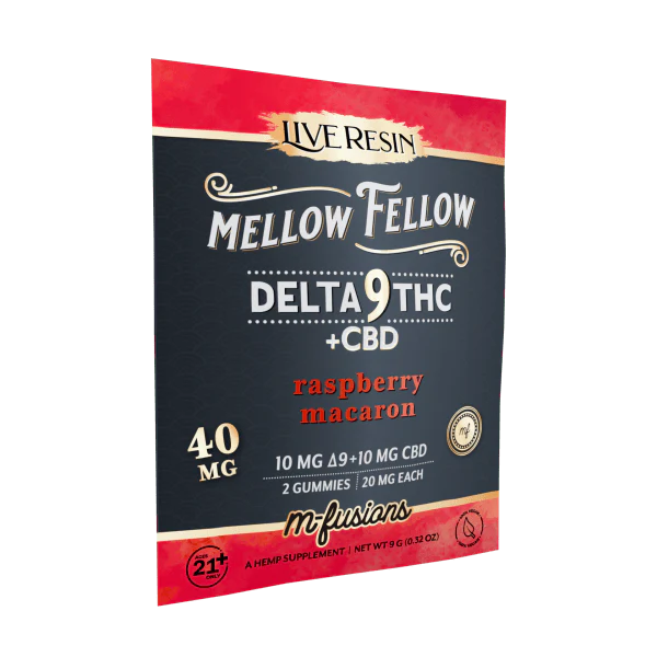 Mellow Fellow - Delta 9 Live Resin Gummies 40mg | M-Fusion
