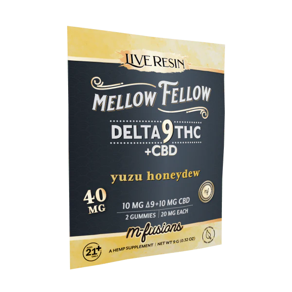 Mellow Fellow - Delta 9 Live Resin Gummies 40mg | M-Fusion