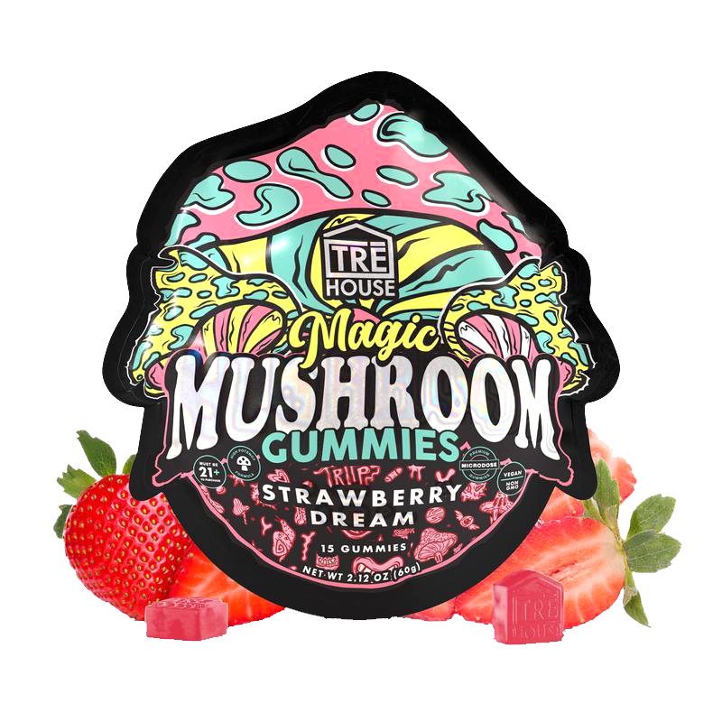 Strawberry Dream Magic Mushroom Gummies | TRE HOUSE