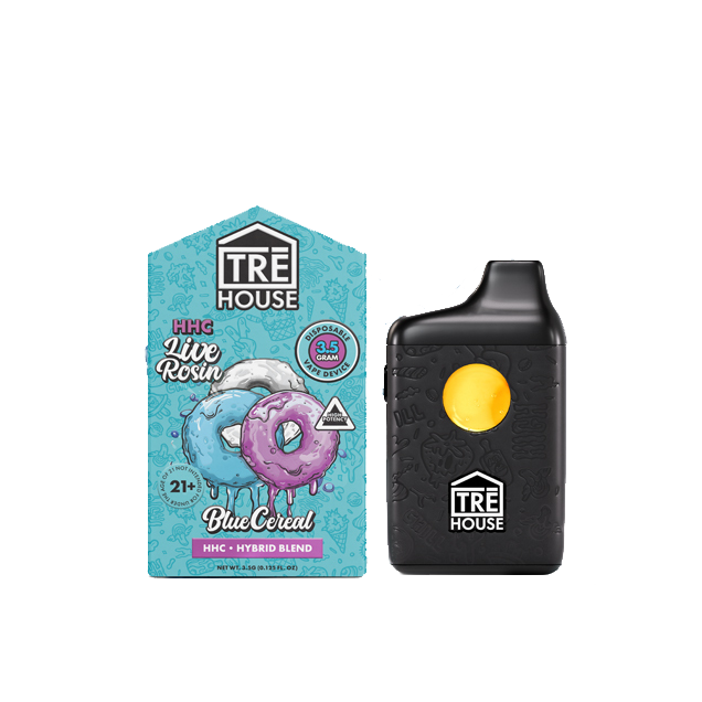 Live Rosin Hybrid HHC - A Vape Pen – 3.5g - Blue Cereal | TRE HOUSE