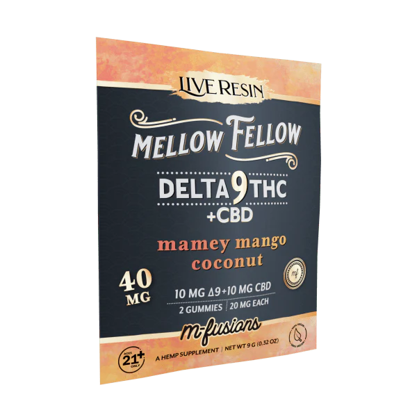 Mellow Fellow - Delta 9 Live Resin Gummies 40mg | M-Fusion